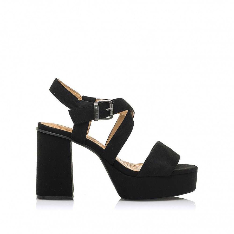 Women Calzaro Heeled shoes | Sandal Shoe 53390 Sindy Black