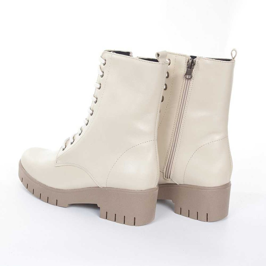 Women Calzaro Casual|Low boots and ankle boots | Lace Boot 36 Ice Cream