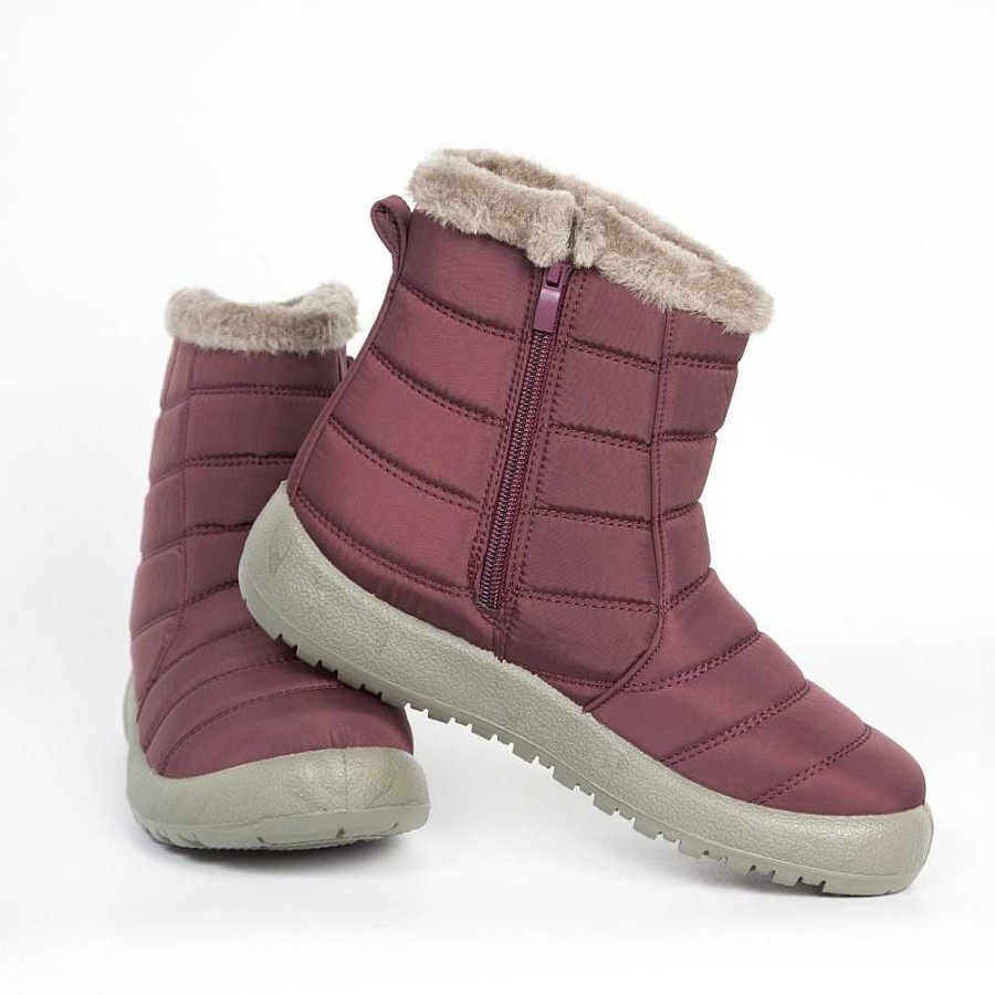 Women Calzaro Fur boots | Fur Boot 321 Burgundy