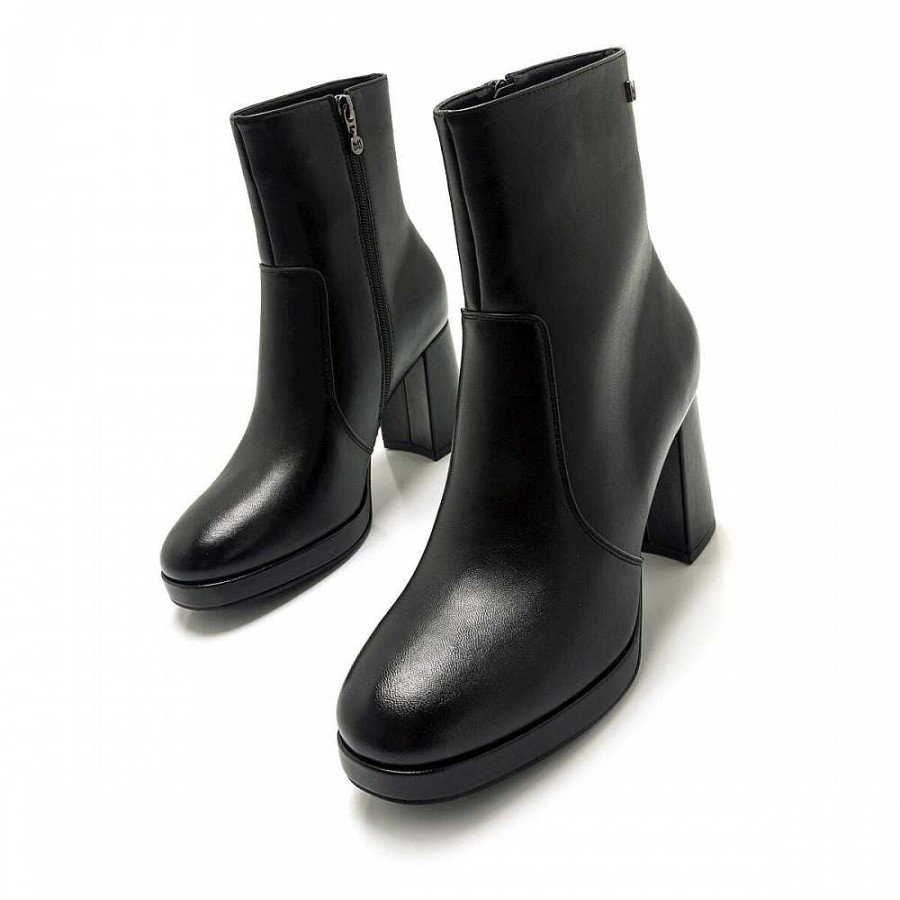 Women Calzaro Women's Boots and Ankle Boots|Low Boots and Ankle Boots | Heeled Ankle Boots Friuli 63373 Black