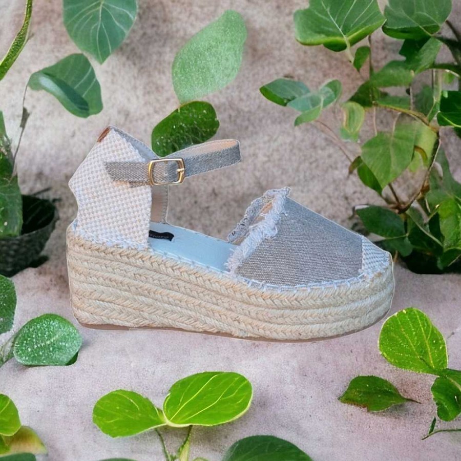 Women Calzaro Espadrilles | Half Jute Cradle Espadrille 9897 Taupe