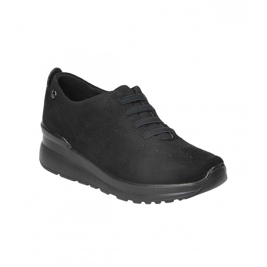 Woman Calzaro Comfort | Comfort Shoe 20312 Microfiber Black