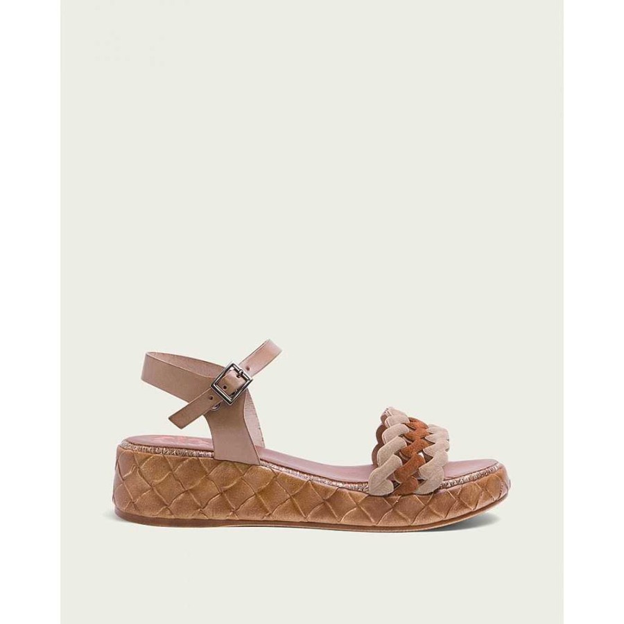 Women Calzaro Sandals | Taupe Leather Crib Sandal Sami 2827