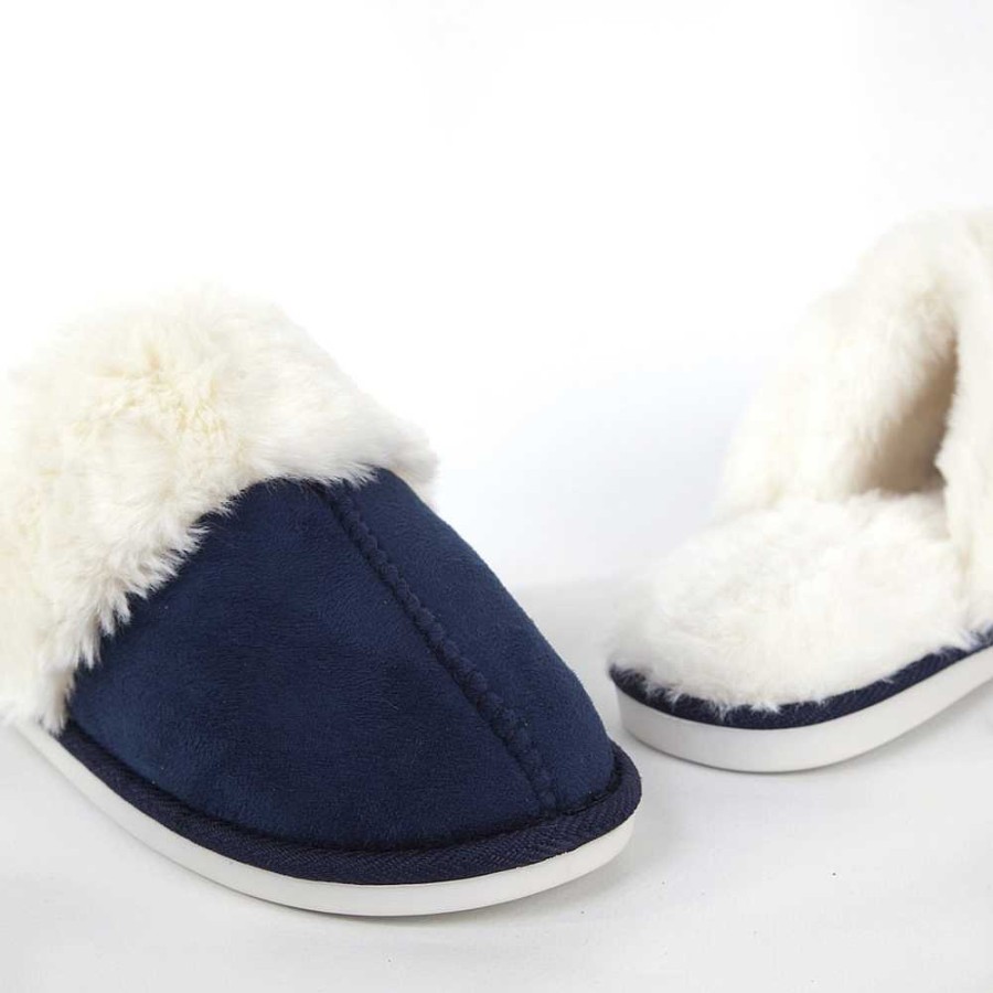 Woman Calzaro Slippers | Casa Pantufla Pelo 912 Blue