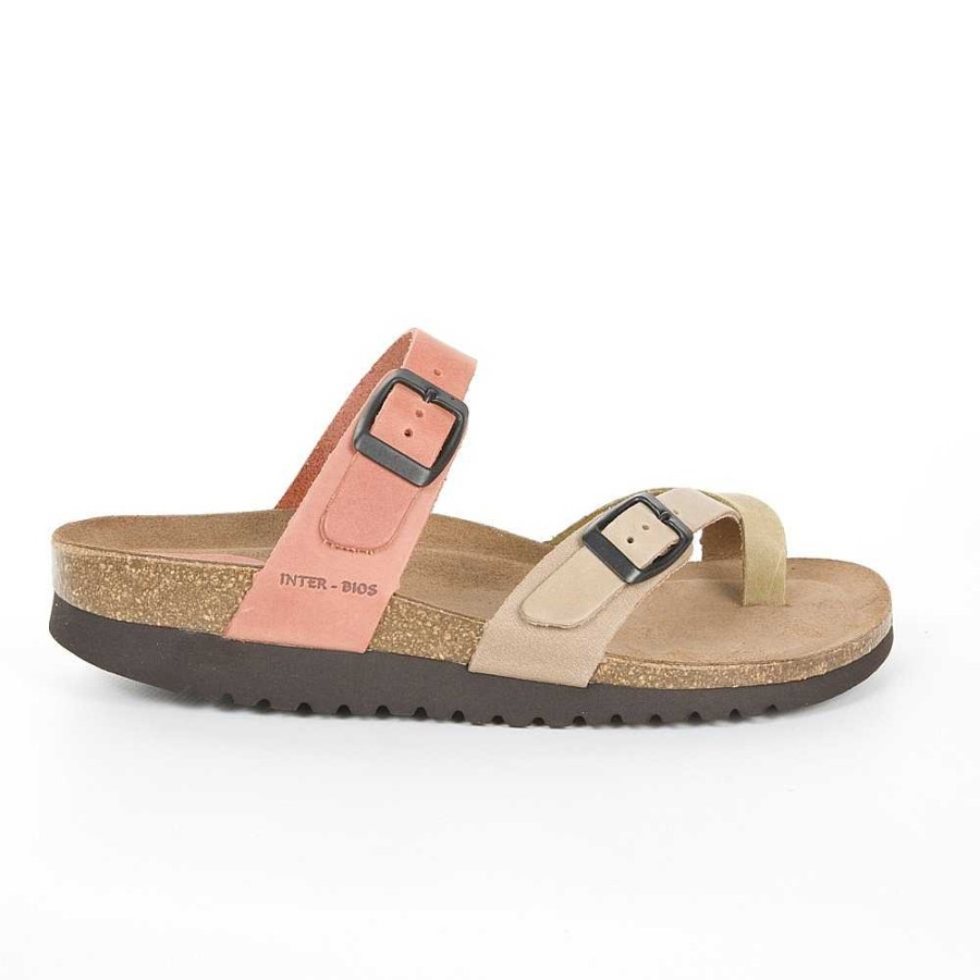 Women Calzaro Bios Sandals | Sandal 7212 Beige, Teja and Khaki.