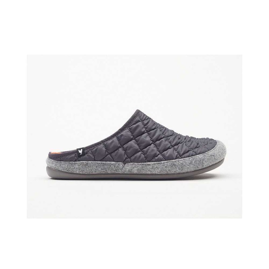 Woman Calzaro Slippers | Pitas Samy Gray House Slippers