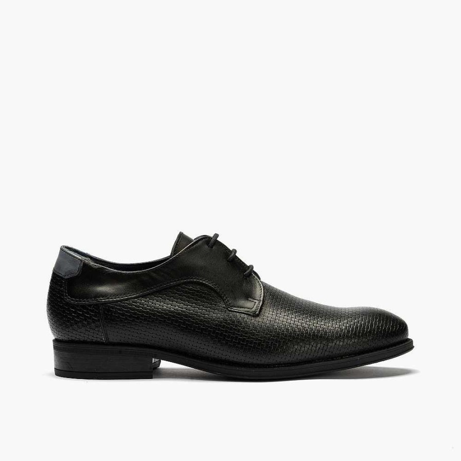 Men Calzaro Lace-up shoes | Blucher Men's Shoe With Laces 4810 Black