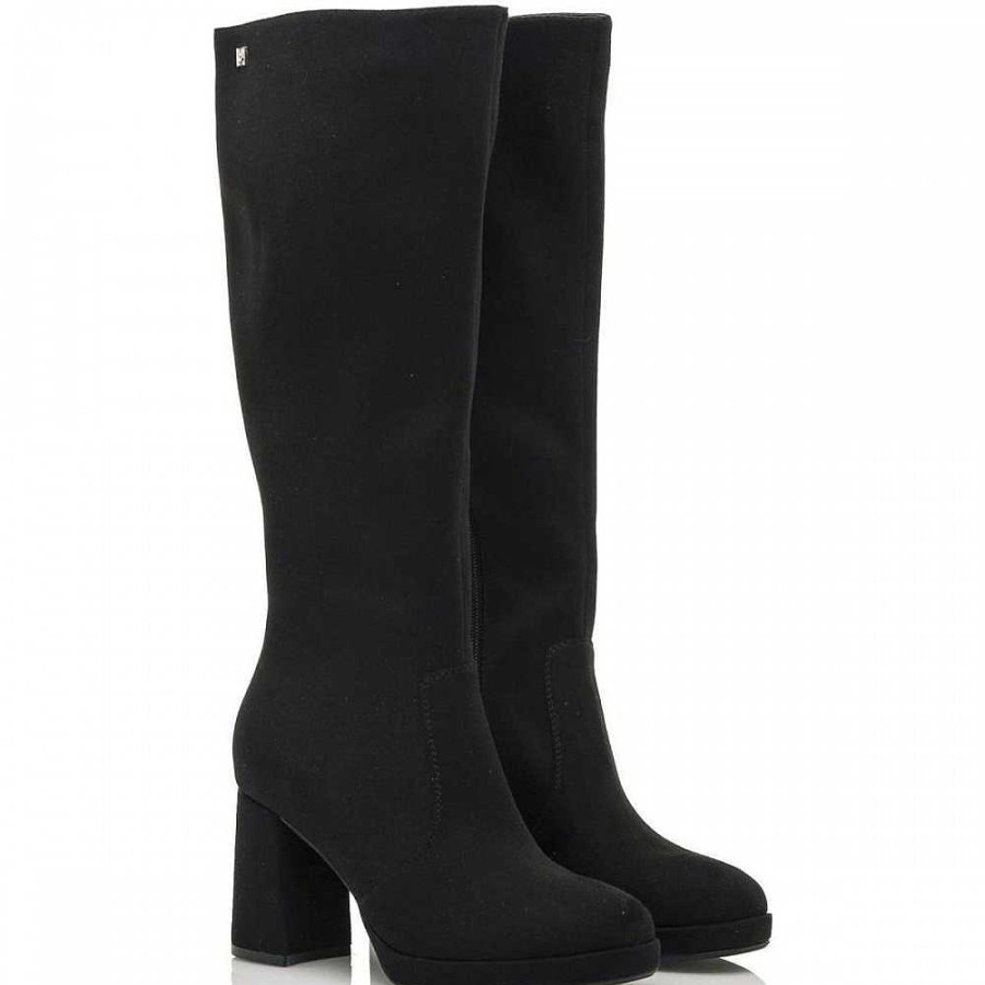 Women Calzaro High boots | Boot Heel Friuli 63303 Black