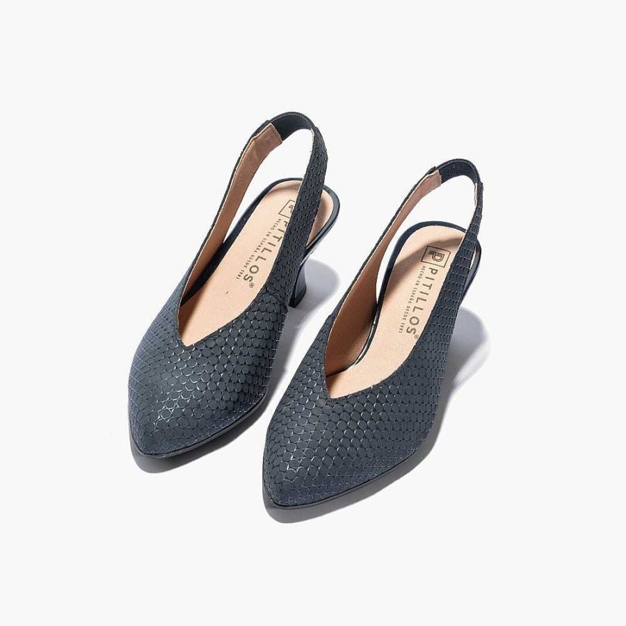 Women Calzaro Heeled shoes | Women's Pumps Hollow Peak 5193 Blue