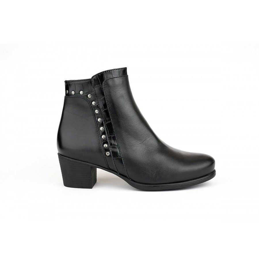 Women Calzaro Comfort|Women's Boots and Ankle Boots | Neus 15 Black Ankle Boot