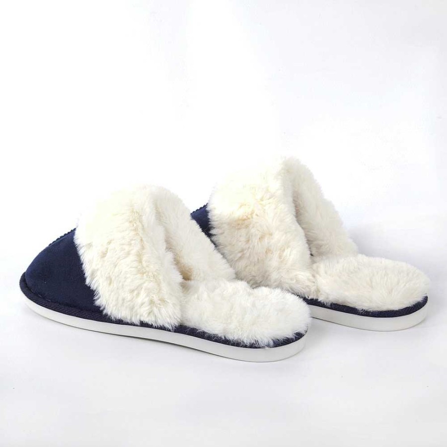 Woman Calzaro Slippers | Casa Pantufla Pelo 912 Blue