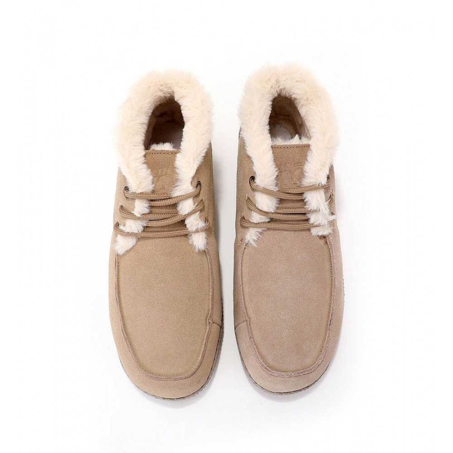 Women Calzaro Fur boots | Casual Boot Wp150 Lining Water Proof Serraje Beige