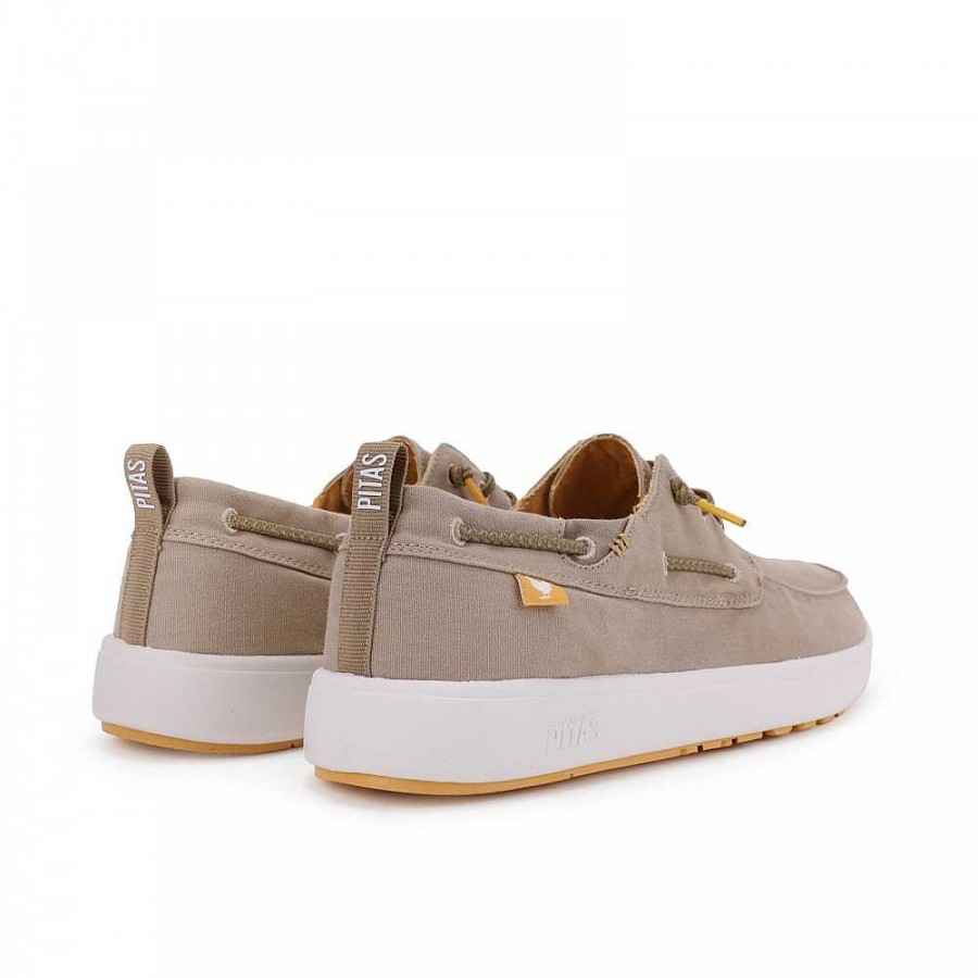 Men Calzaro Casual sneakers | Nautical Canvas Casual Maui Beige