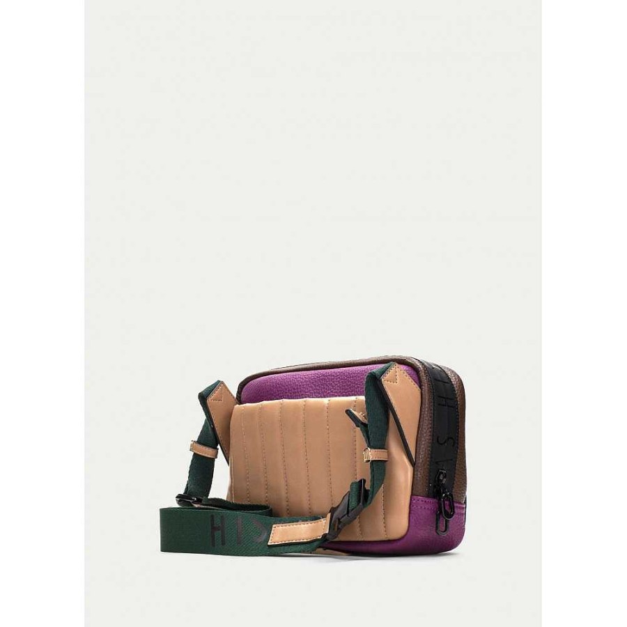 Women Calzaro Bags | Crossbody bag 232945 Forest-Brown-Magenta