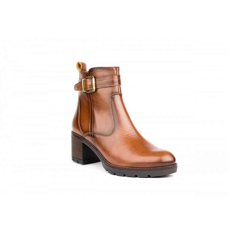 Women Calzaro Women's Boots and Ankle Boots | Rosy 15 Diana Siena Brown Ankle Boot