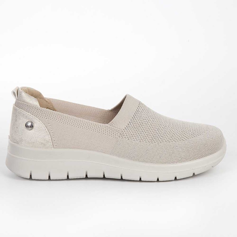 Woman Calzaro Comfort | Women's Elastic Comfort Shoe 23462 Beige