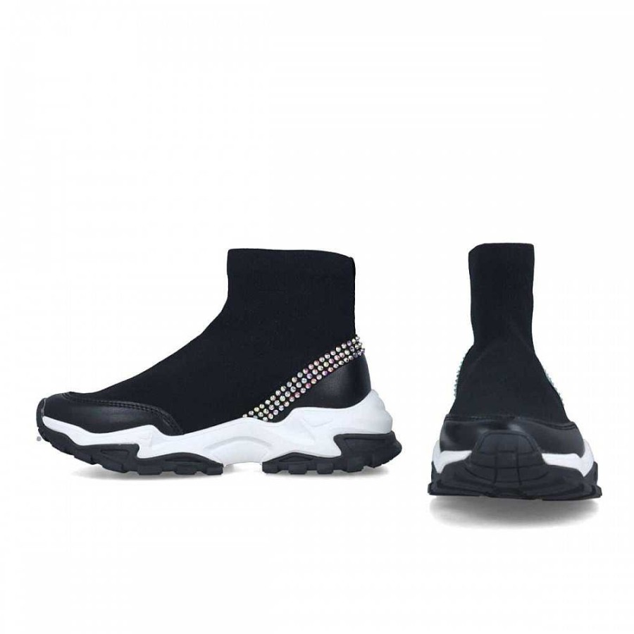 Women Calzaro Sneakers|Women's Boots and Ankle Boots | Botin Sneaker Cuna 24651 Laurentina Negro