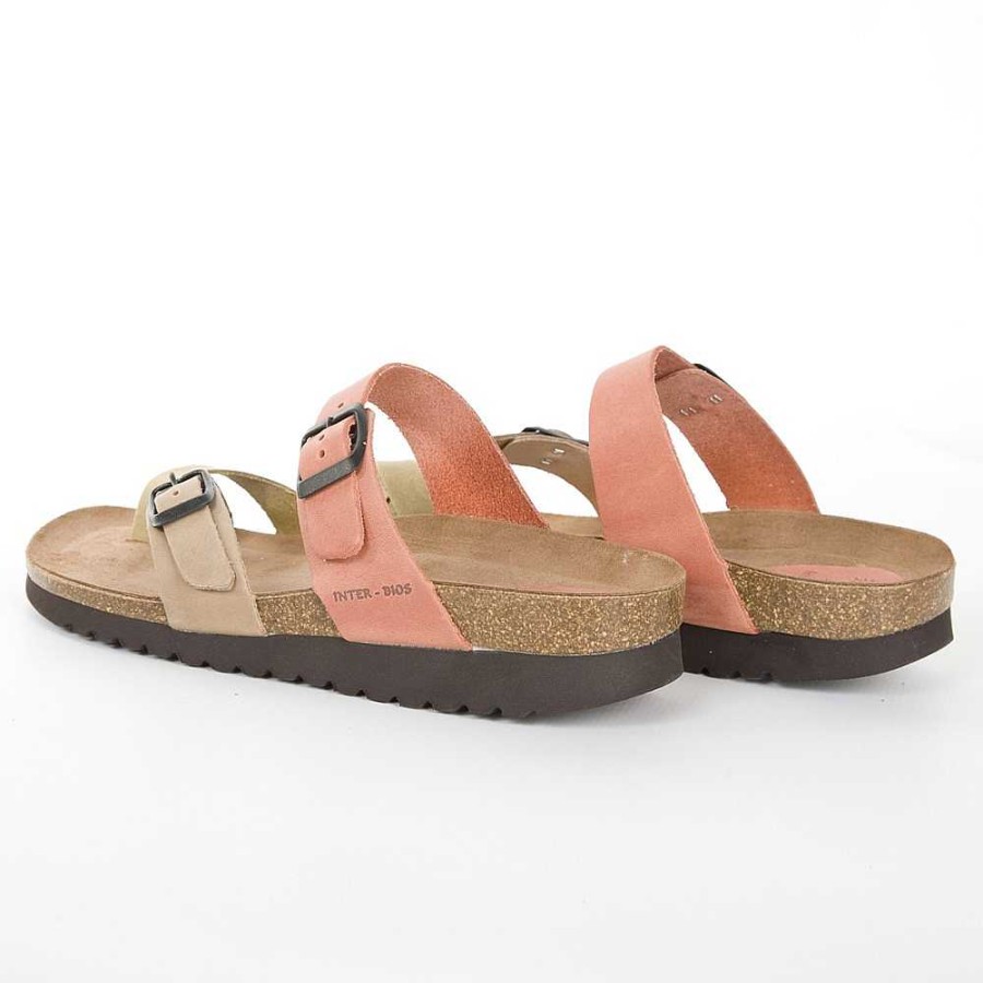 Women Calzaro Bios Sandals | Sandal 7212 Beige, Teja and Khaki.