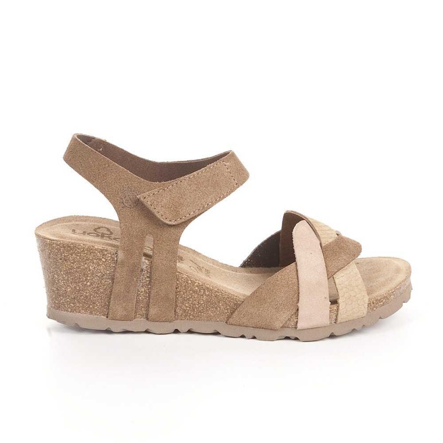 Women Calzaro Bios Sandals | Cadiz Crib Sandal 140 Vison Taupe.