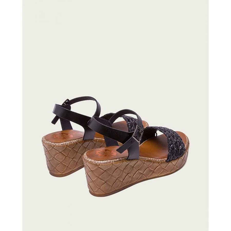 Women Calzaro Sandals | Black Leather Cradle Sandal 2834 Salma.