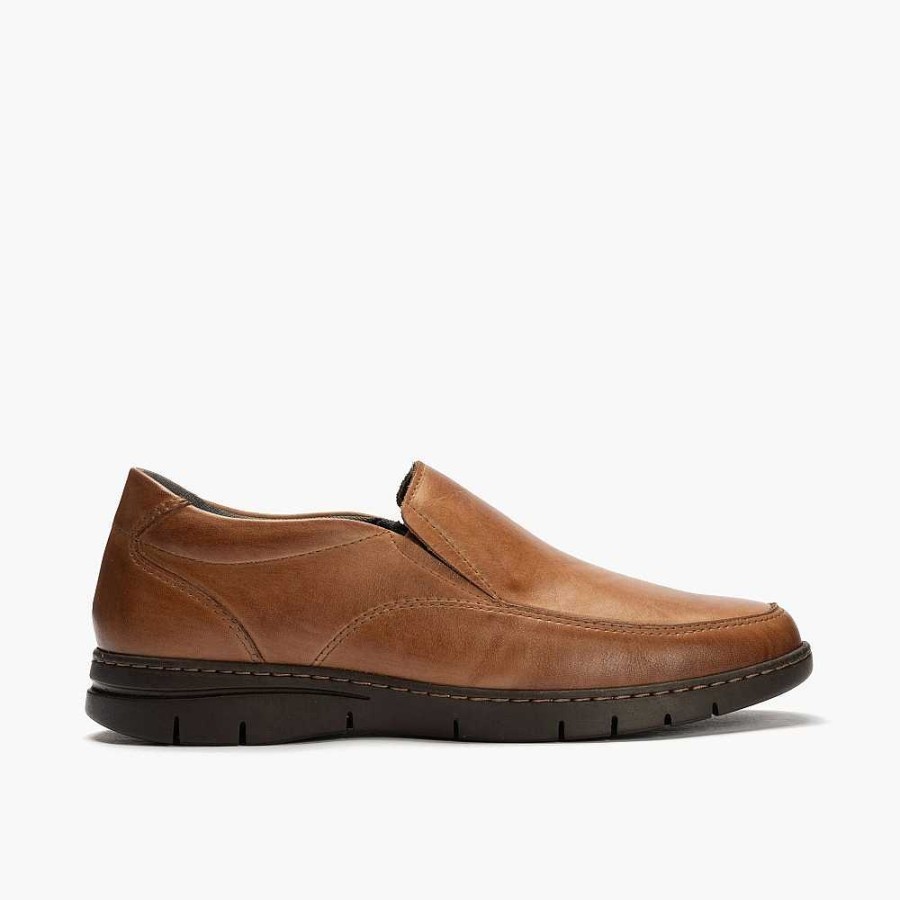 Men Calzaro Mocasines | Manoletina Men's Mocasin Shoes 109 Light Brown