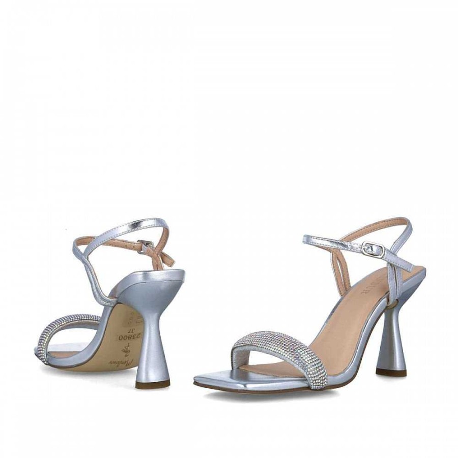 Women Calzaro Heeled shoes | Sandal 23800 Lyra Silver