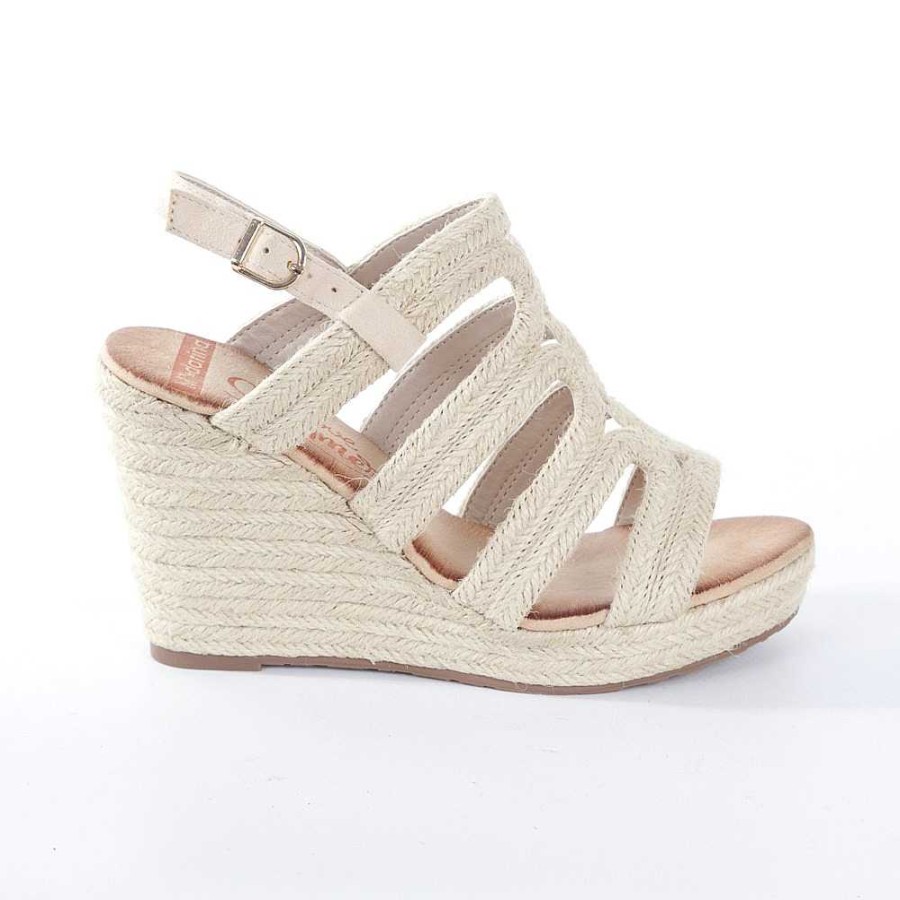 Women Calzaro Espadrilles | Sandalia Cuna Yute 321 Beige