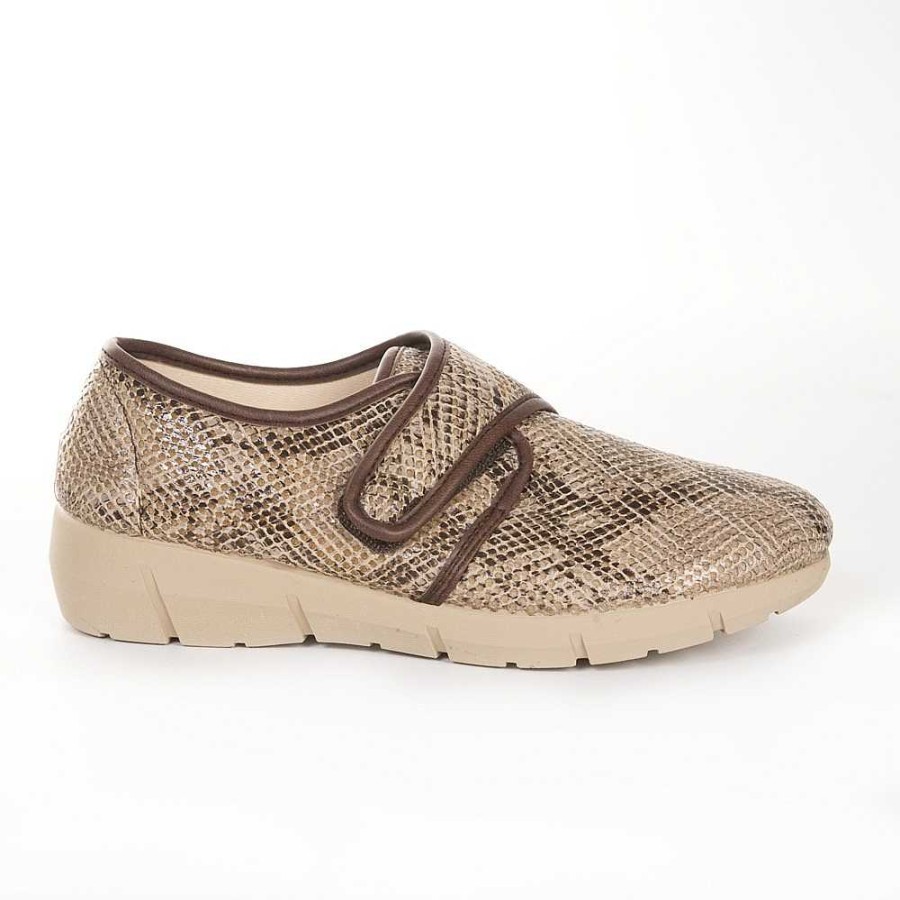 Woman Calzaro Comfort | Women's Lycra Sneakers 287 Brown