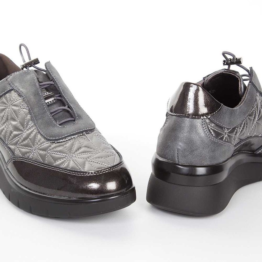 Women Calzaro Lace-up shoes|Loafers|Comfort | Crib Shoe 2511 Lead