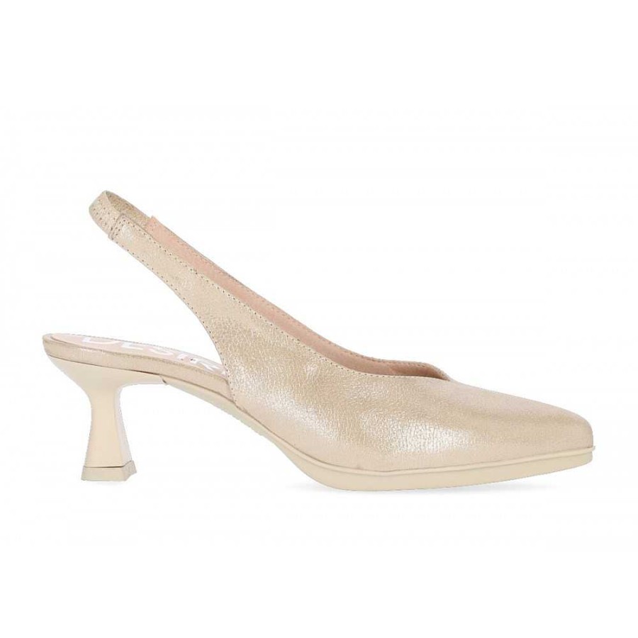 Women Calzaro Heeled shoes | Salon Destalonado Maia 1Champan Oro