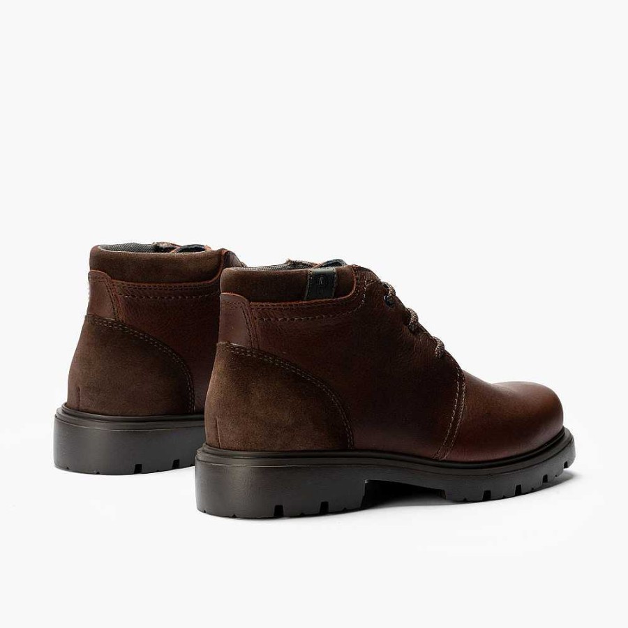 Men Calzaro Boots | Safari Men's Ankle Boot 4763 Brown