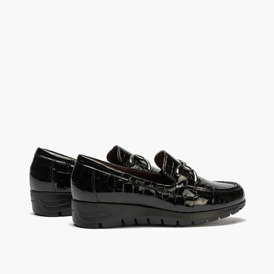 Women Calzaro Moccasins|Comfort | Women's Moccasin Shoe 2700 Coco Black