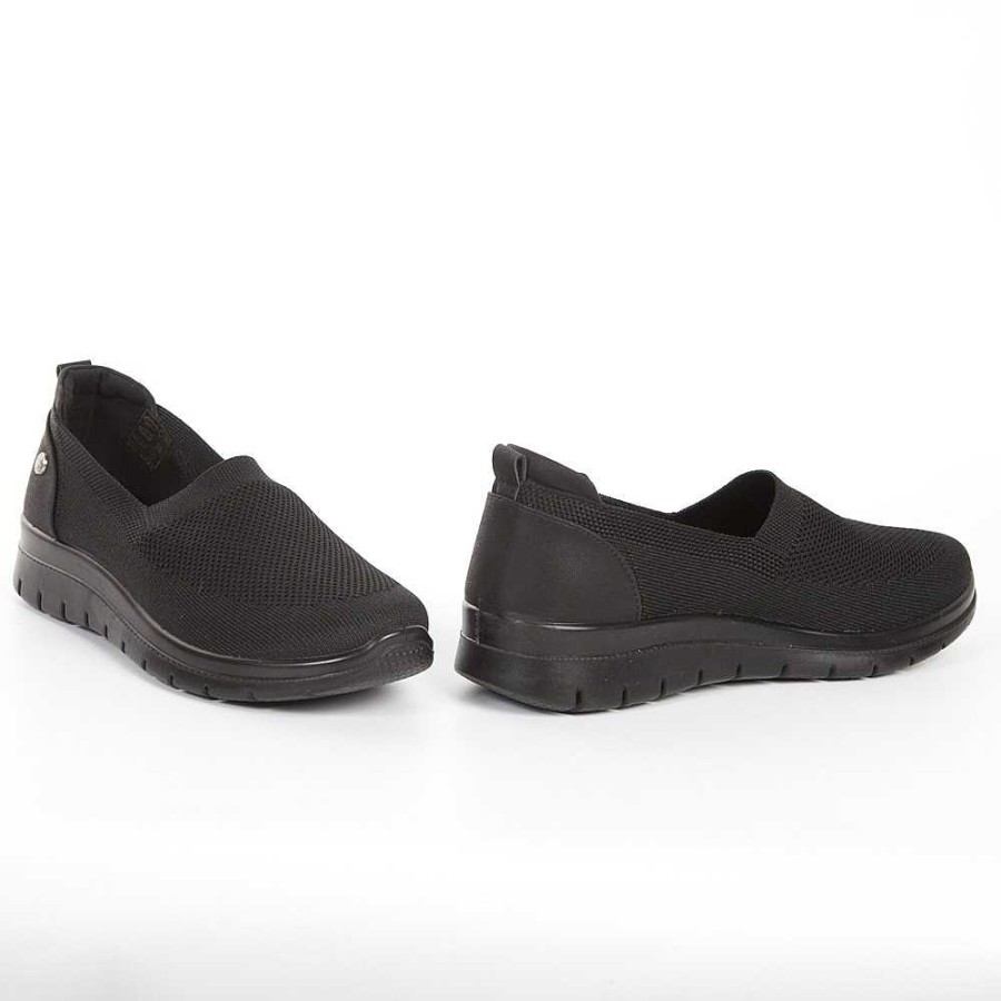 Woman Calzaro Comfort | Women's Elastic Comfort Shoe 23462 Black