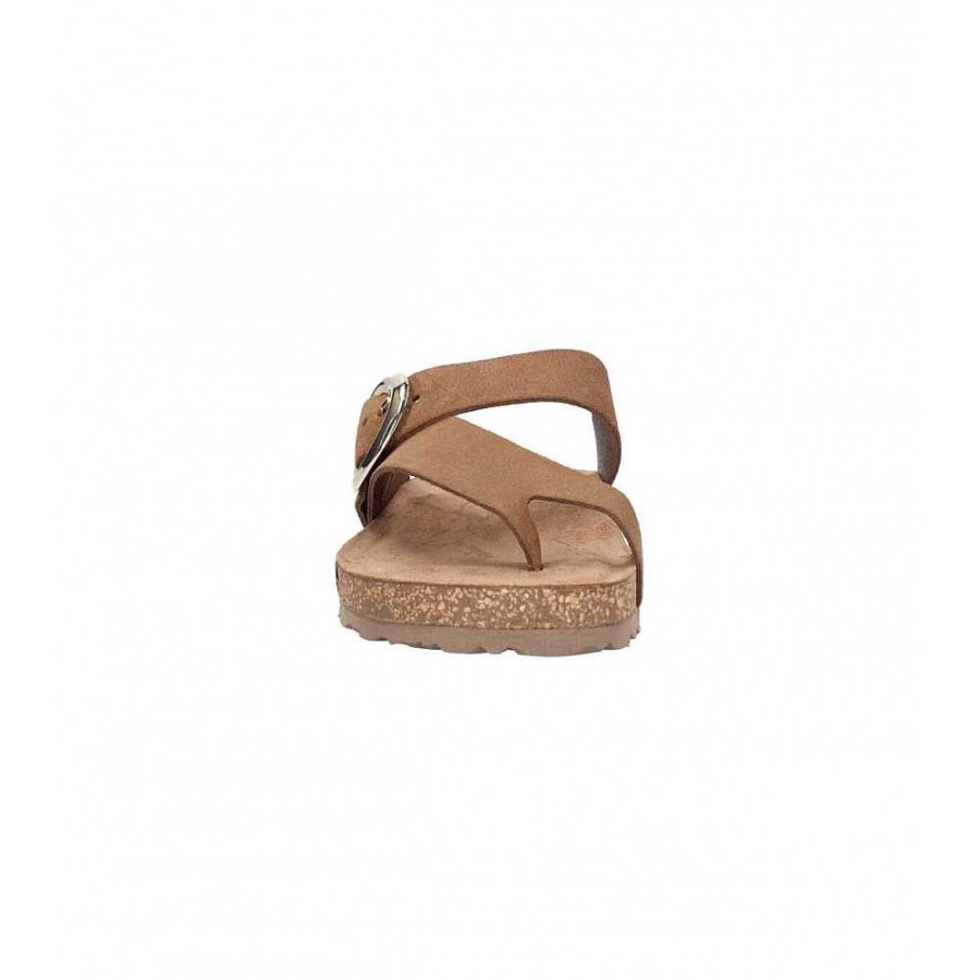 Women Calzaro Bios Sandals | Sandalia Plana Rolan 113 Vison Taupe