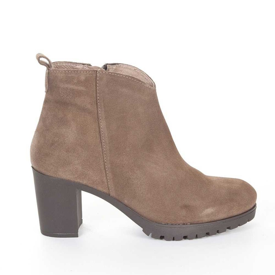 Women Calzaro Comfort|Cowboy Boots|Women's Boots and Ankle Boots | Botin 012 Praga Taupe