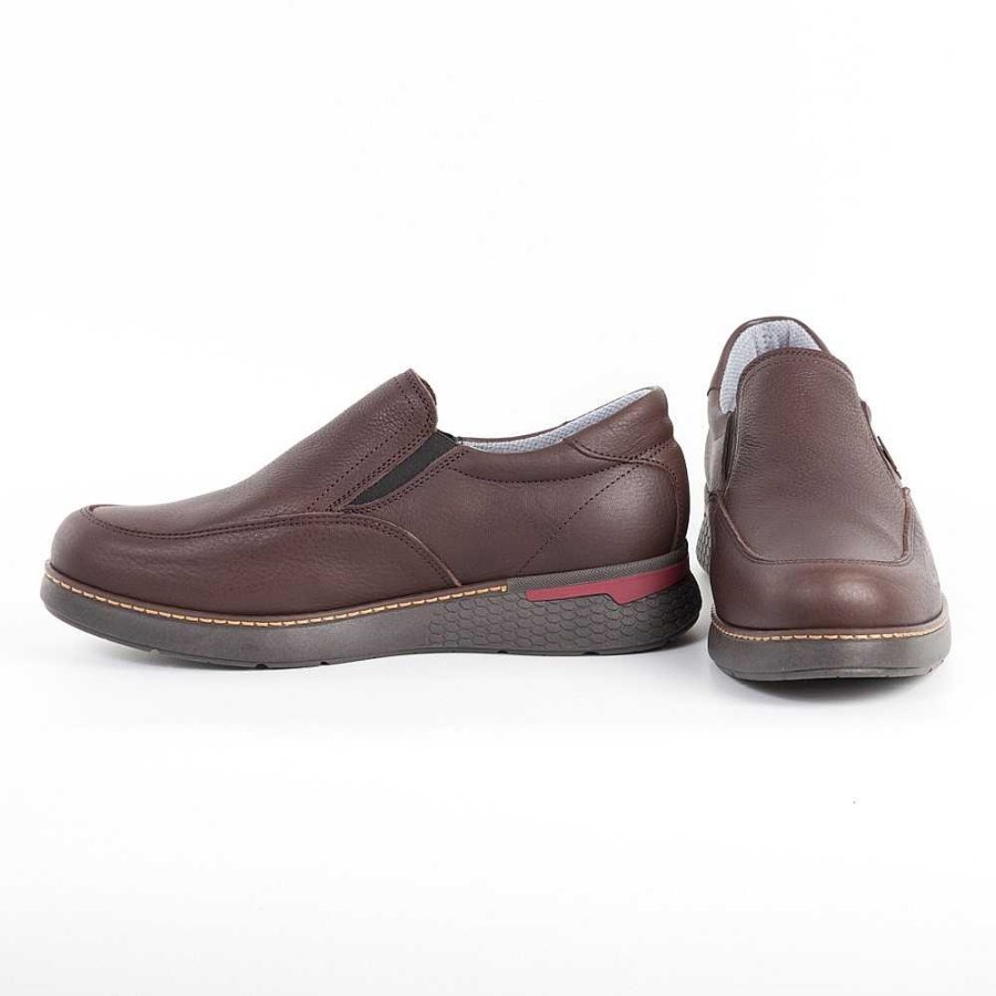 Men Calzaro Mocasines | Manoletina Mocasin Louis 2078 Hombre Marron