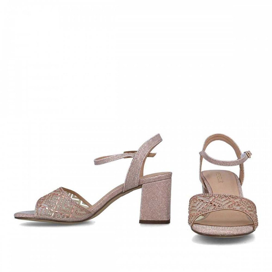 Women Calzaro Heeled shoes | Sandal 23687 Cassiopeia Makeup Pink Nude