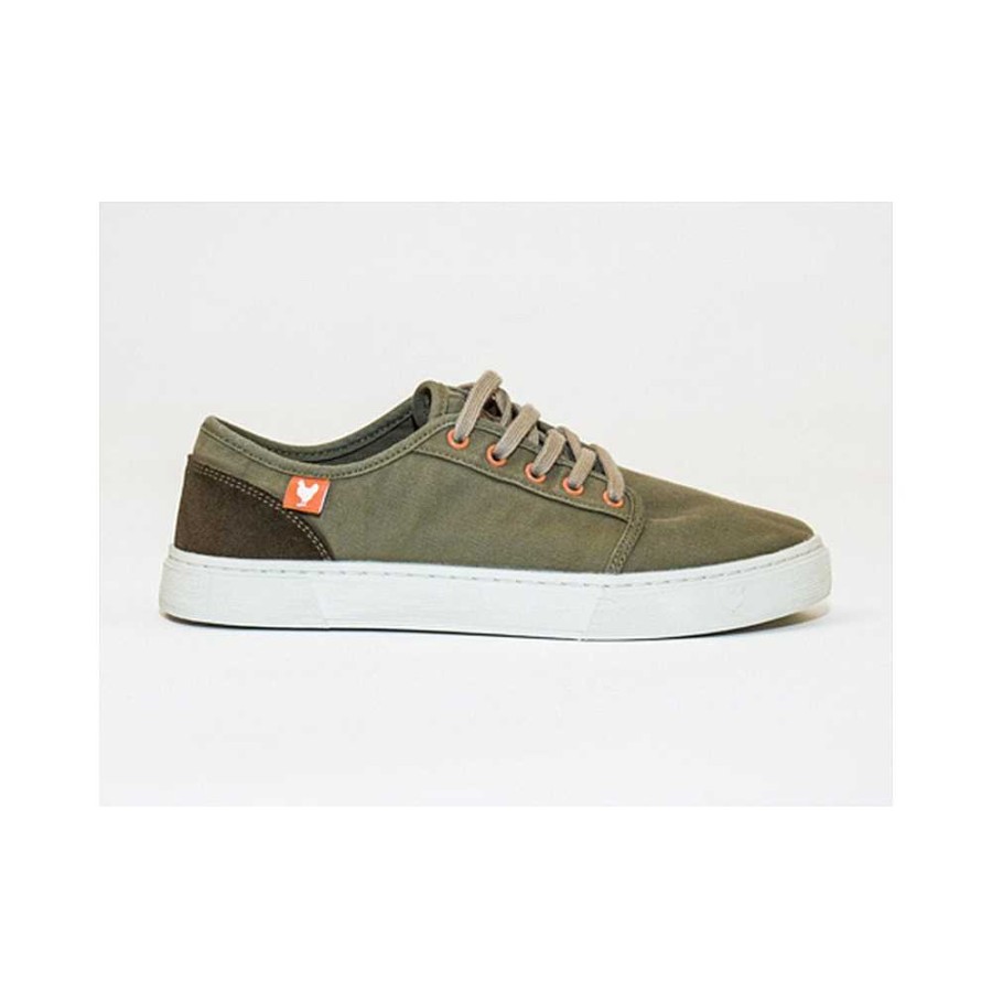 Men Calzaro Casual sneakers | Casual Lace-up Shoe Corfu Suede Khaki