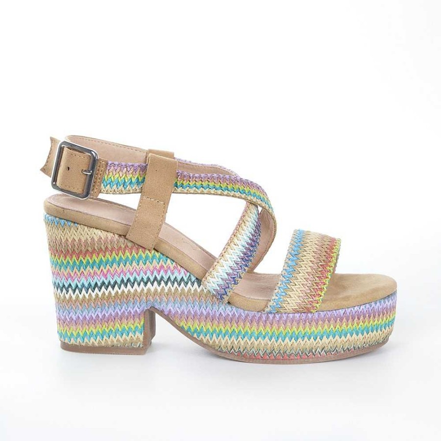 Women Calzaro Espadrilles | Cuna 58 Multicolor Sandal