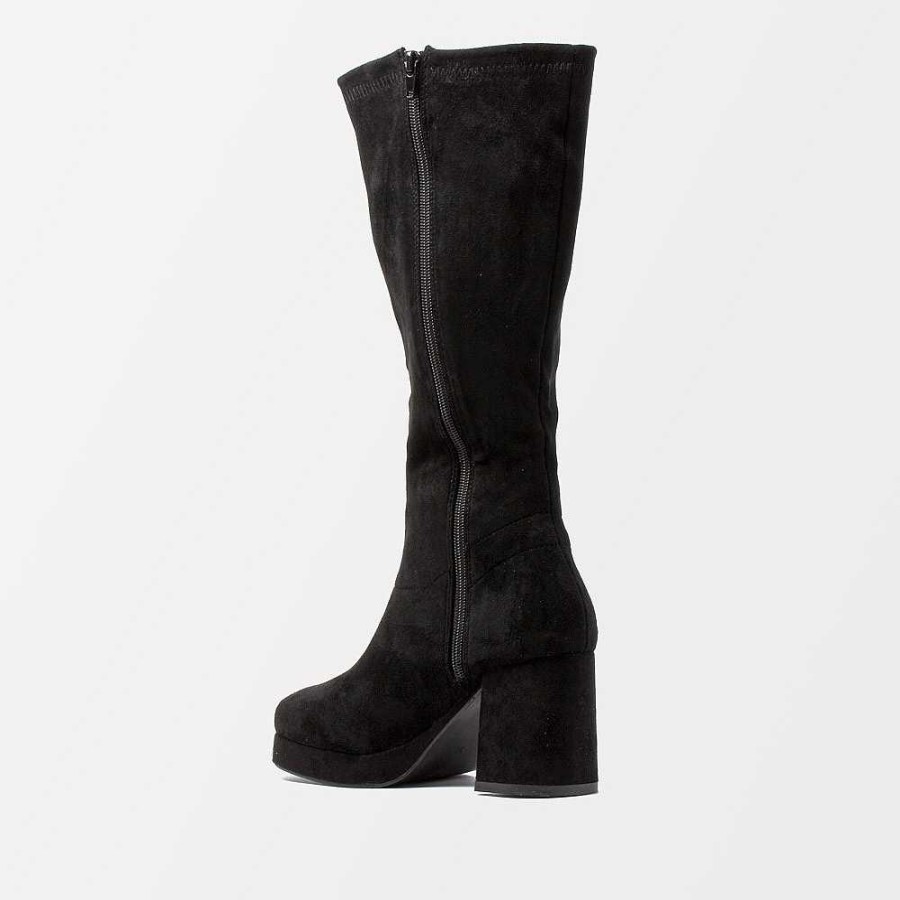 Women Calzaro Low boots and ankle boots|High boots | Boot Heel Samanta Microfiber Black