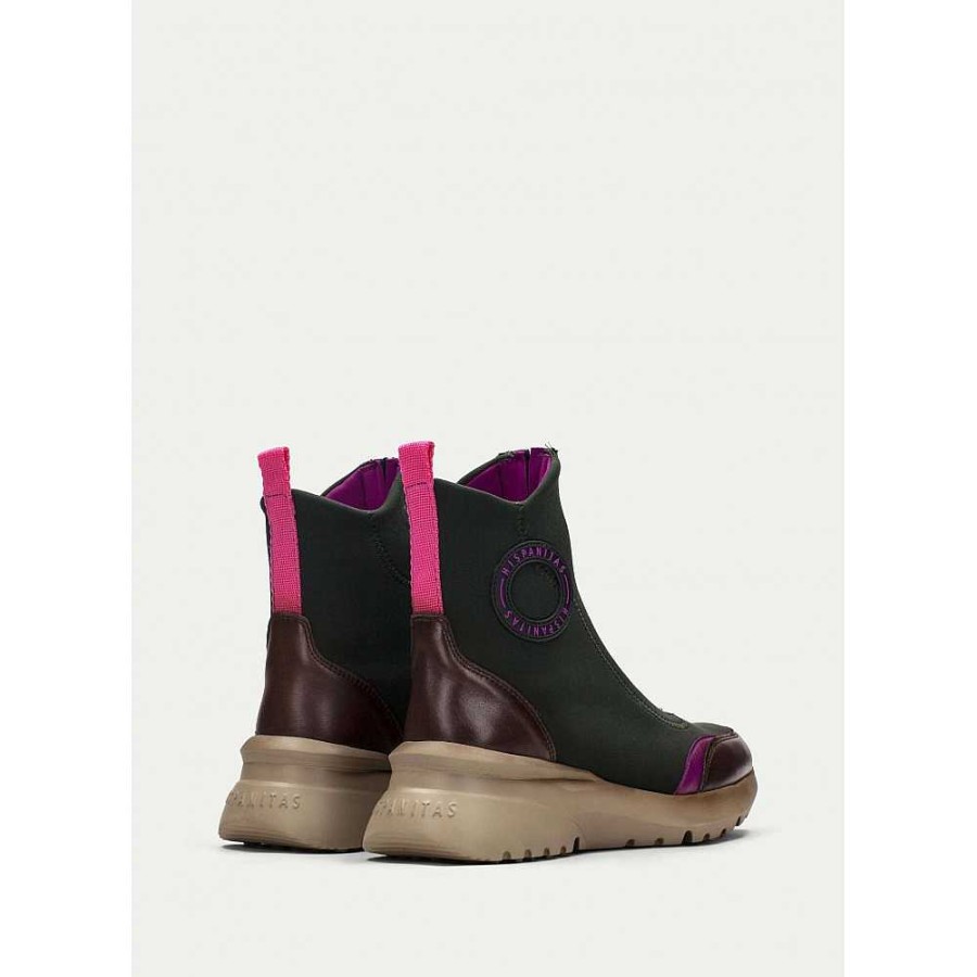 Women Calzaro Sneakers|Comfort|Casual|Women's Boots and Ankle Boots | Botin Sport Polinesia 233016 Brown-Forest