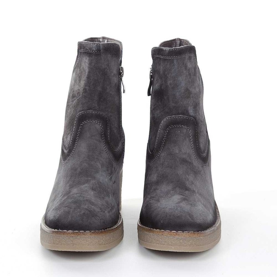 Women Calzaro Casual|Boots and Ankle Boots Women|Low Boots and Ankle Boots | Boot 2821 Graphite