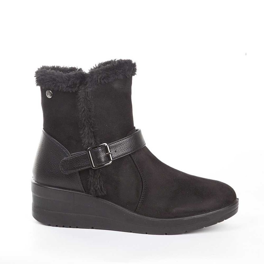 Women Calzaro Fur boots | Hair Boot 22410 Black.