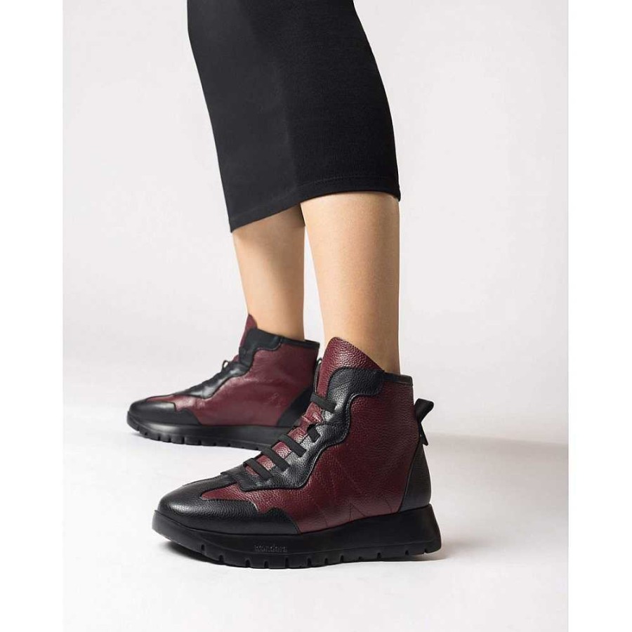 Women Calzaro Sneakers|Comfort|Casual | Boot England 2451 Bordeaux