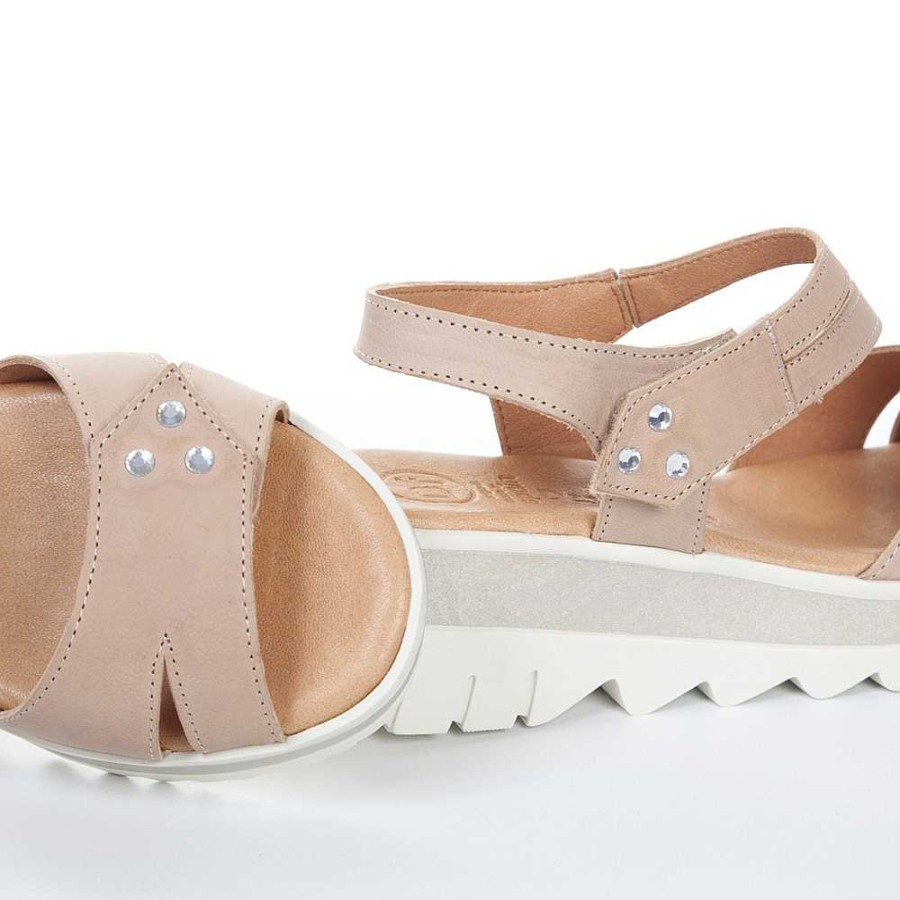 Woman Calzaro Comfort | Descanflex Sandal 26716 Kolpa Nude