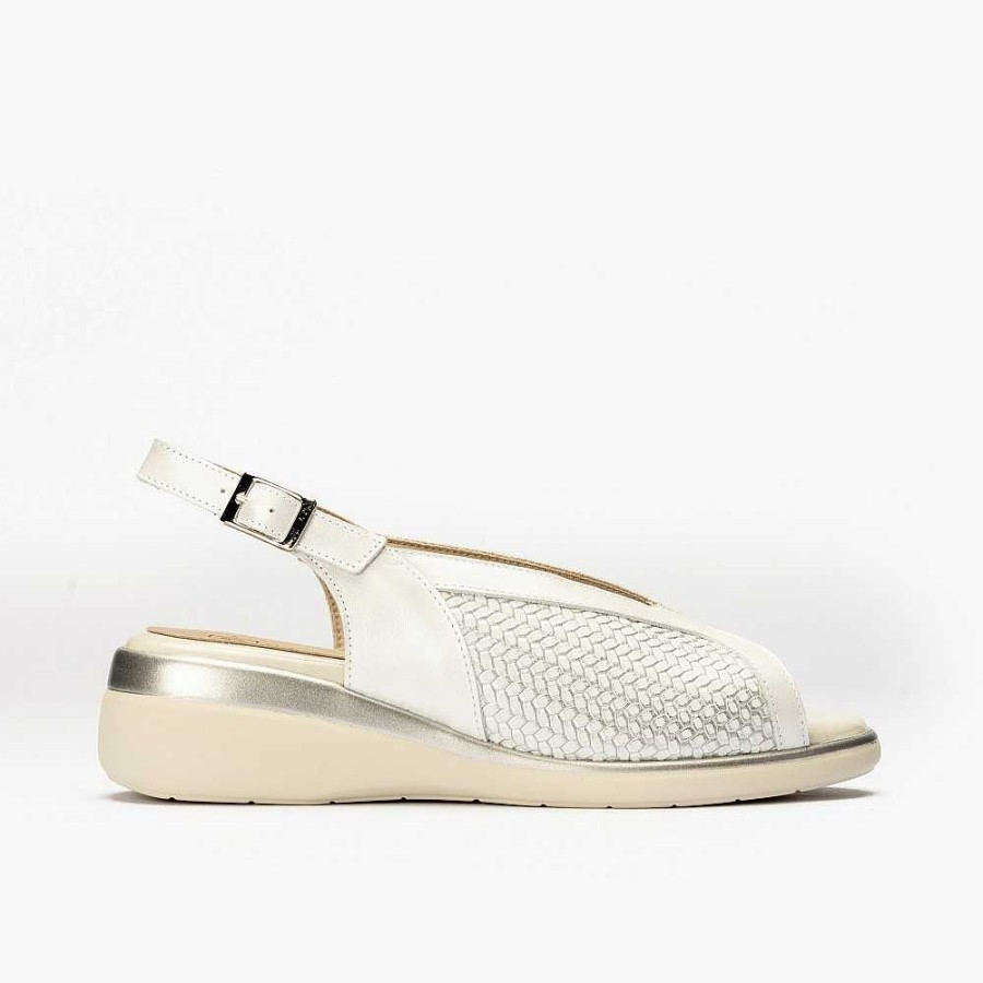 Women Calzaro Sandals | Sandal With Hollows 5015 Silver.