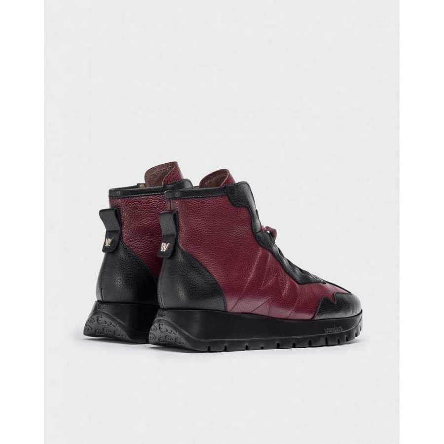 Women Calzaro Sneakers|Comfort|Casual | Boot England 2451 Bordeaux