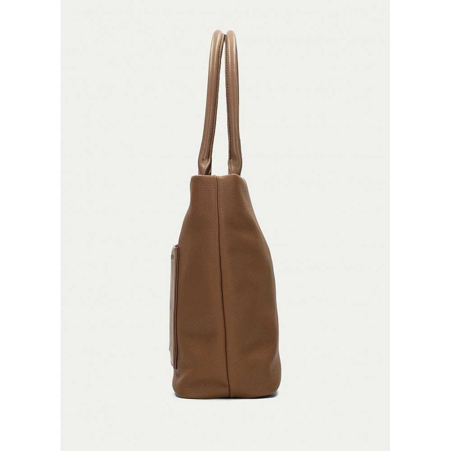 Women Calzaro Bags | Tote Bag 232932 Gobi Camel