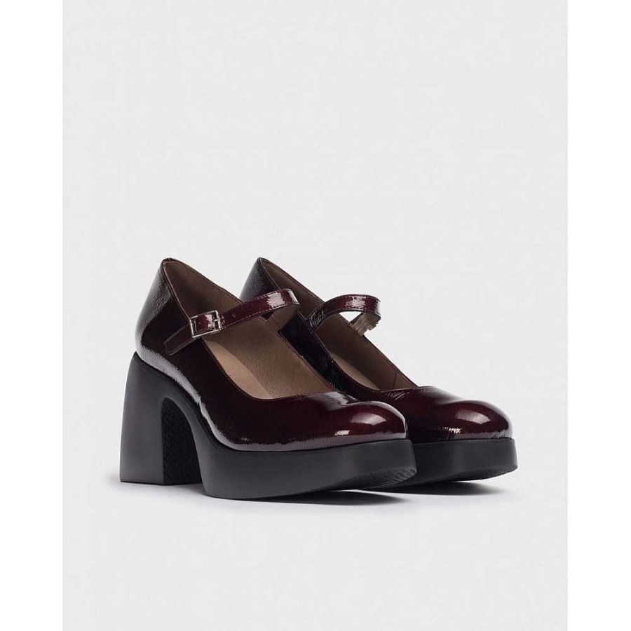 Women Calzaro Heeled shoes|Casual | Merceditas Lala 4940 Bordeaux