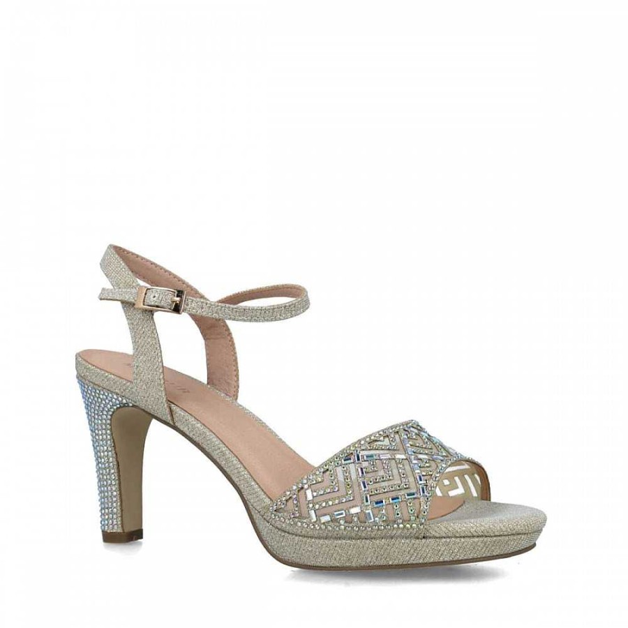 Women Calzaro Heeled shoes | Sandal 23683 Cassiopeia Oro